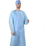 Free Blue Disposable Isolation Gowns, M-XXL Sizes for Personal Protection