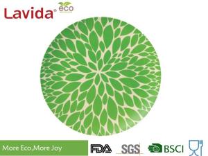 Wholesale 8&quot; 20cm Unbreakable Bamboo Fibre Plates , Plant Fibre Printed Decor Bamboo Plates from china suppliers