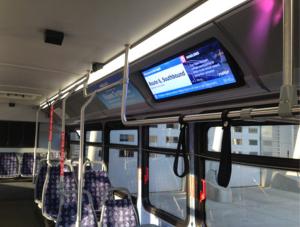 Wholesale 14.9&quot;hd media player WIFI internet smart tv bus digital signage with 1080p from china suppliers