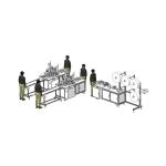 220V Face Mask Production Line , Disposable Face Mask Manufacturing Machine