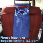 Car Trash Hanging Bag, Storage Pockets Leak-Proof Organizer Collapsible Portable