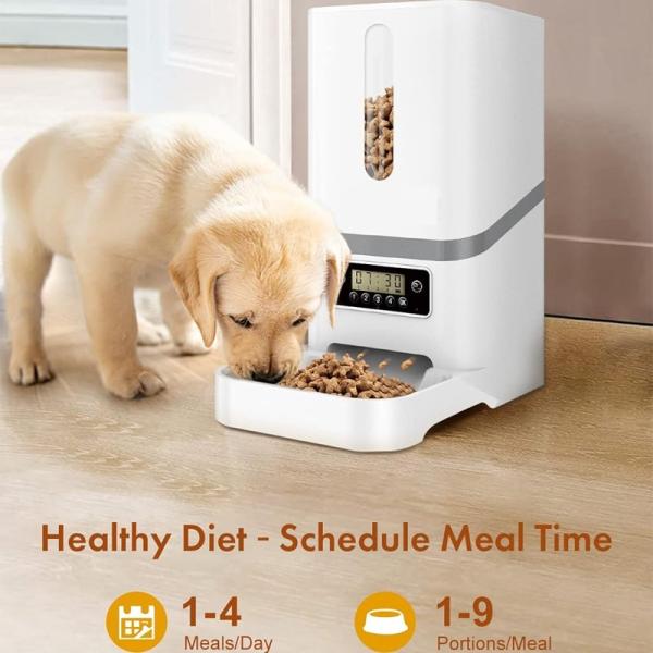 ​AI Health Analysis Automatic Dog Food Dispenser Smart with Silicone Mat UV Light