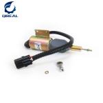 Excavator Fuel Stop Solenoid Shutoff Solenoid 12V Diesel Fuel Solenoid Valve