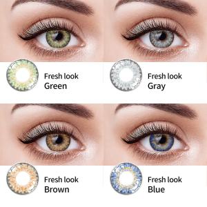 Wholesale Eye Cosmetic Natural Color Contact Lens 2pcs Yearly Color For Eyes Beauty from china suppliers