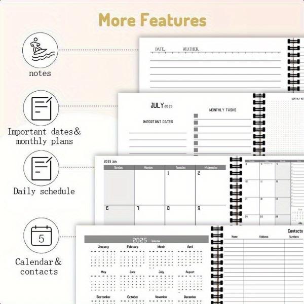 One Subject Page Layout Spiral Hardcover Notebook Spiral Binding Hardcover Cover