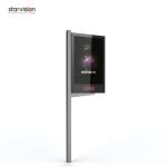 Pole Mount Galvanize Steel 80W 1500Lux City Light Poster Led Display For
