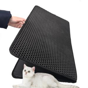 Wholesale Factory Wholesale Custom Multi-colors Cat Litter Mat Original Washable EVA Double Pet Cat Litter Mat from china suppliers