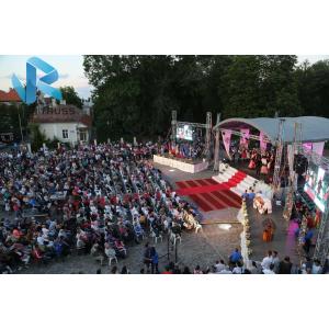 Dome Aluminum Triangle Truss , Wedding Line Array Speaker Truss Stand