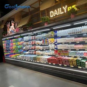 Wholesale Open Air Curtain Refrigerator , 2.2 Meter Height Supermarket Display Fridges Cabinet from china suppliers