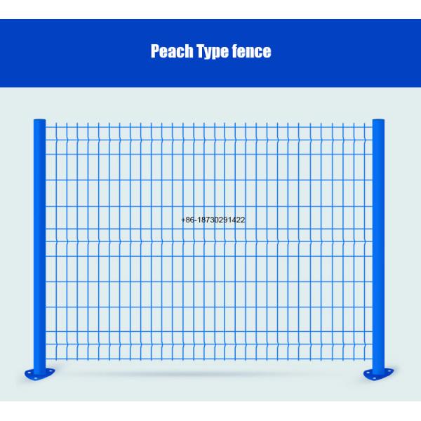 Decorative fence -Peach Shape post ,Triangle Bending Panel as fence application
