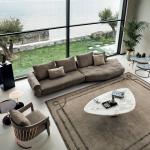 Leather Canape Dangle Velour 0.74m Chaise Luxury Living Room Furniture Sets