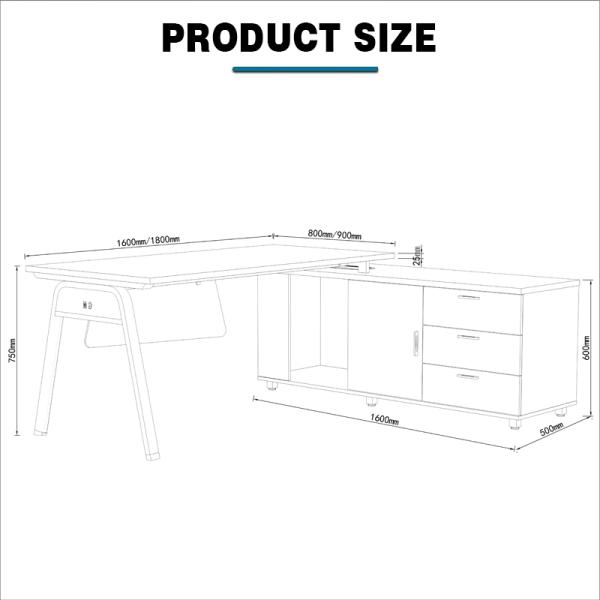 Innovative Design Commercial Manager Office Desk for Productive Work Environment