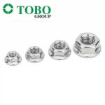 Wholesale DIN 6923 Stainless Steel Hexagon Flange Nut 304 Stainless Steel M3 M4