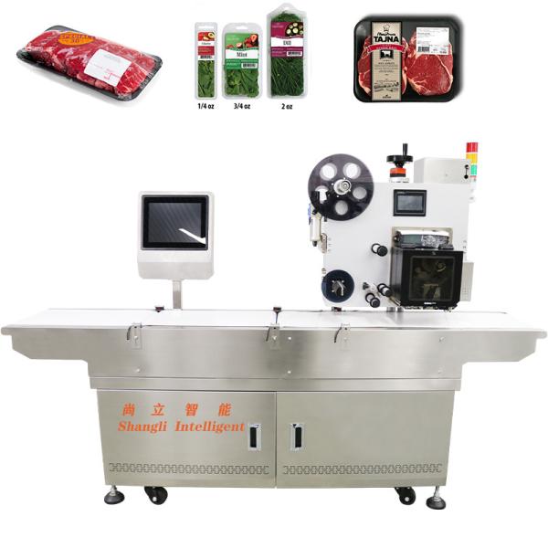 Accurate Meat Weighing and Information Printing Label Machine for VSP Packaging