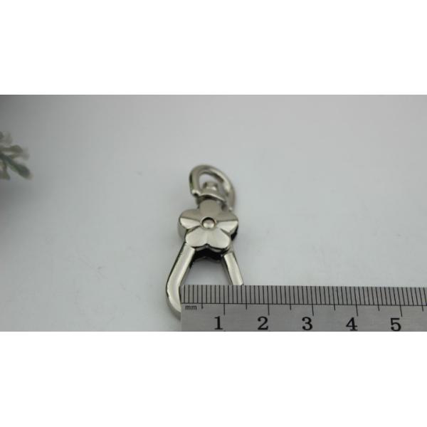 Fashion wild style 4 color cute flower zinc alloy metal snap hook with hole 10 mm
