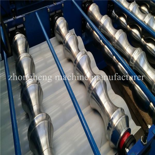 2 - 3 M / Min Speed Glazed Tile Roll Forming Machine for Making Steel Plate