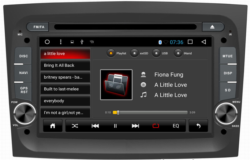 Ouchuangbo car radio android 6.0 for Fiat Doblo with 1080P Video USB 4*45 Watts amplifier