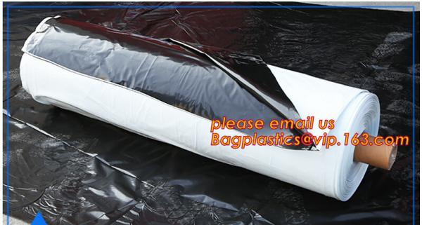 Quality UV Resistant Black White PE/Polyethylene/Poly Reflective Plastic Mulch Film for Agricultural Ground Cover Layer BAGEASE for sale