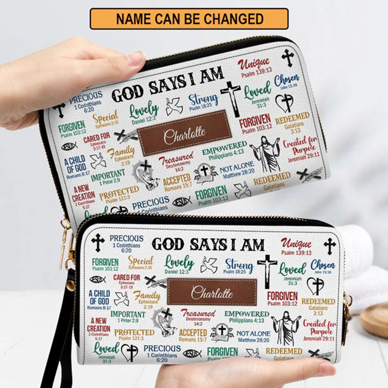 Upgrade Your Accessories Game with Hot Women's Wallet Personalized Zip Leather Clutch