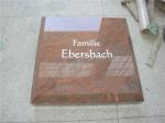 European style flower carved red granite grave headstone sayings