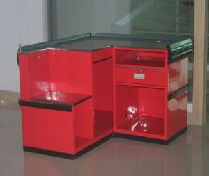 Wholesale Plastic Express Checkout Counter Commercial Retail Cash Register Table With Hooks from china suppliers