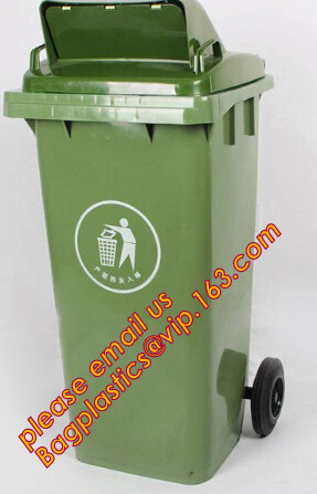 Mobile heavy duty hdpe outdoor garbage trash bin 120 liter plastic garbage bins