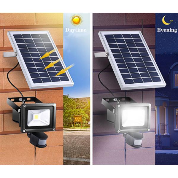 High quality IP65 Solar Powered Motion Sensor COB Flood Light with high lumen