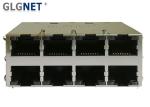 PA46 Housing Rj45 Cable Connector Jack , 2x4 Low Profile Rj45 Jack Multi Ports