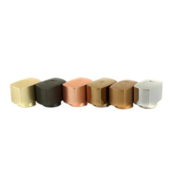 Custom Aluminum Zinc Alloy Zamac Gold Spray Cap Lid Cover Top Silver Golden