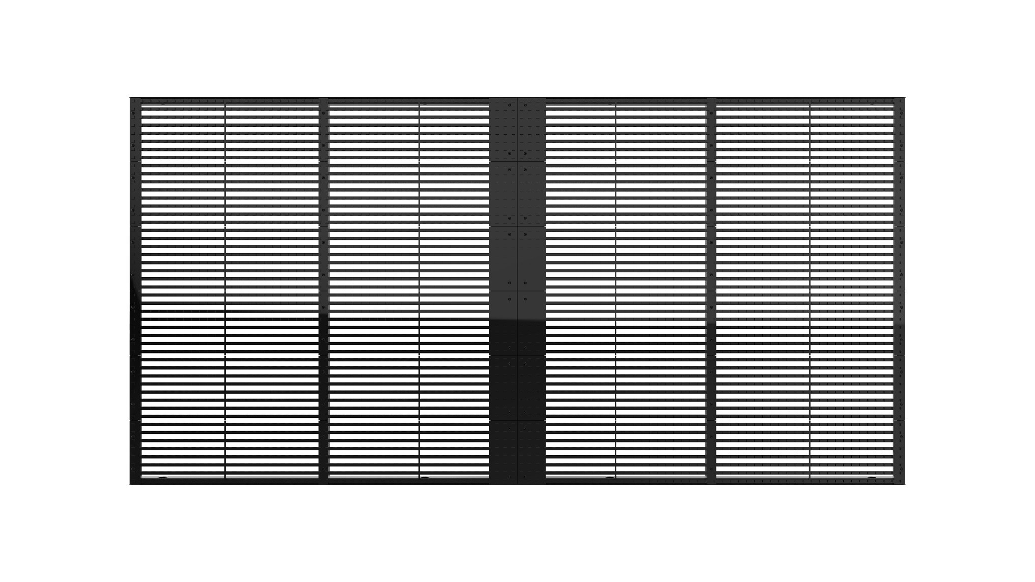 256x64 4500nits Transparent Glass LED Display SMD1921 1000*1000mm