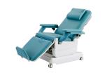 Electric Medical Outpatient Dialysis Phlebotomy Chair 4 Section On Casters