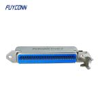 Plastic Hood Solder Cup Centronics 50 Pin Connector With L Shape Cover