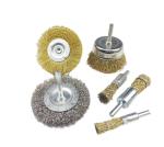 100 % Brass Wire Brush , Non Sparking Safework Brass Wire Bevel Brush 100MM OD