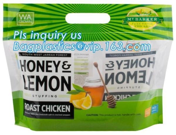 Fruit Packing Bags For Grapes Banana Vegetables Stand Up Plastic Food Bags,