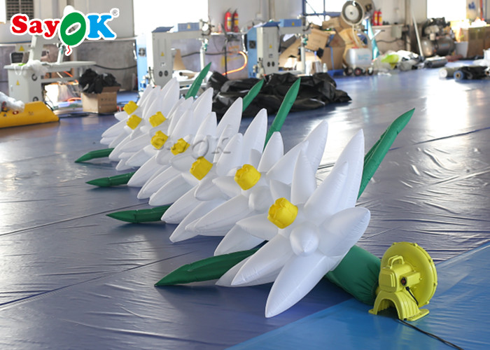 Durable Inflatable Flower Chain With Air Blower For Advertising