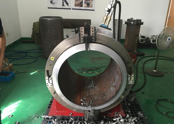 Aluminium Hydraulic Driven Pipe Cold Cutting Machine Large Working Range 30" -