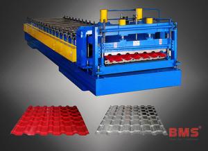 Wholesale Aluminum Roof Panel Roll Forming Machine Metal Roof Tile Making Low Noise from china suppliers