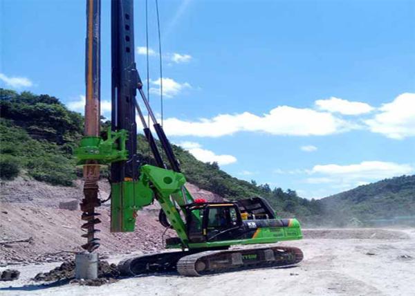 220kNm 51m Construction Hydraulic Pile Machine Earth Auger Borehole Drilling