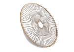 Wrought Frame MDF Decorative Round Metal Wall Art Mirror