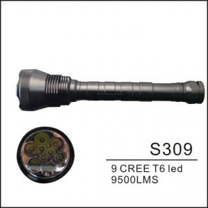 China 7500LM Portable Camping Lanterns T6 9 Cree LED Flashlight Torch on sale