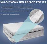 Breathe Safe Mini Crib Mattress Size Customized Air Fiber Foam