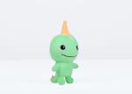 Green Color Machine Washable Stuffed Animals Customized Logo Cute Design