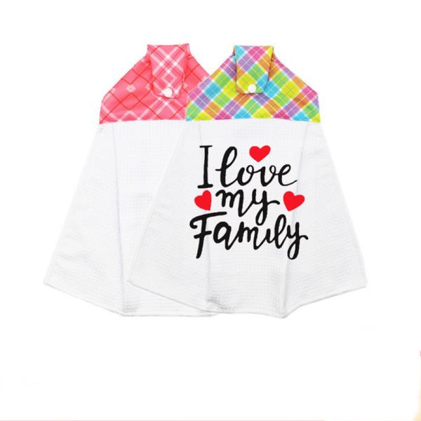 Waffle Polyester Sublimation Hand Towel Blanks For Kitchen And Bathroom