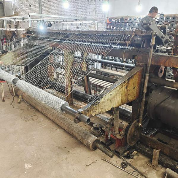 Galvanized Stainless Steel Hexagonal Gabion Mesh Erosion Resistant For Protection