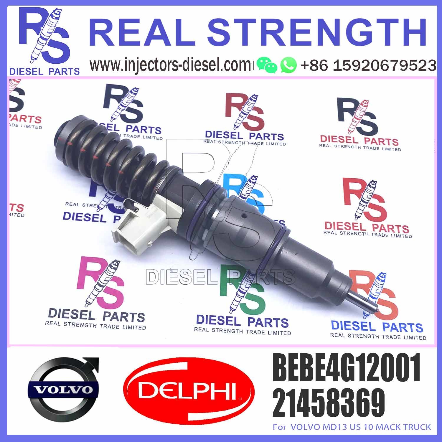 21458369 New Diesel Fuel Injector For VOL-VO MD13 US 10 TRUCK 21458369 BEBE4G12001 85013160, 85003658