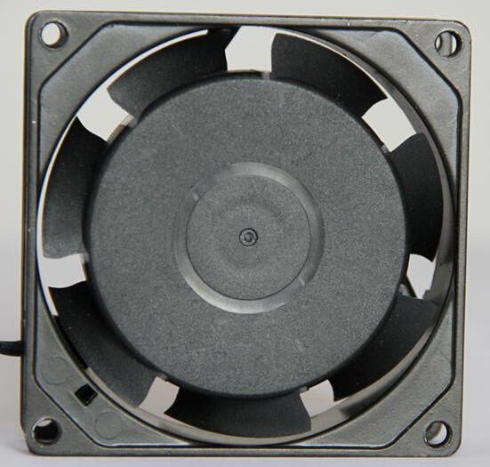 80mm Black Portable AC Brushless Fan Motor 3.1 Inch For Cooling And Network
