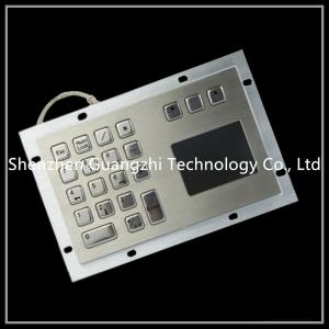 Wholesale Dust Proof Stainless Steel Keypad With Touch Screen , Kiosk Metal Keyboard from china suppliers