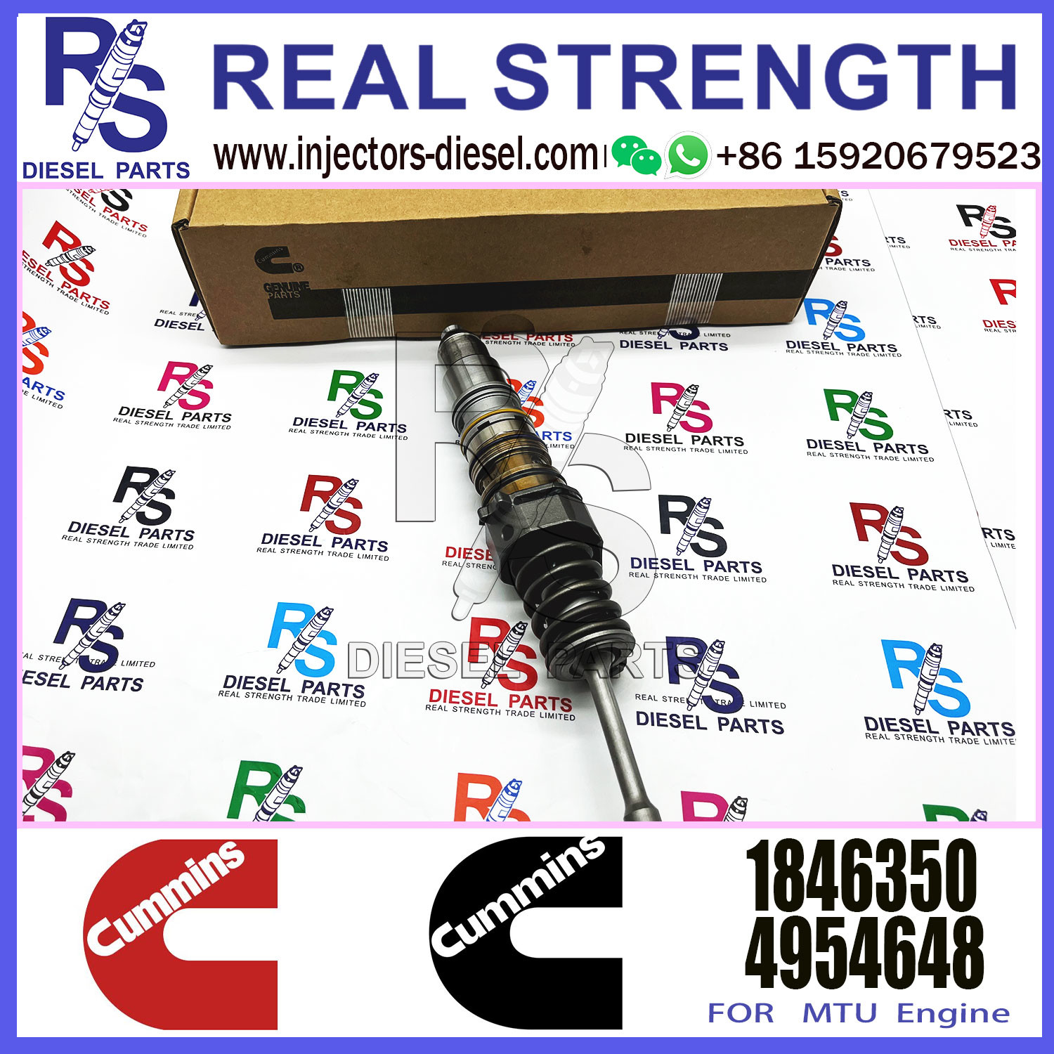 Diesel Engine Fuel Injector 4954646 579251 1846351 1846350 4954648 579261 570016