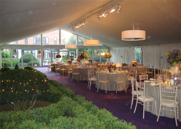 10m * 21m White Roof Cover Aluminium Frame Tents For Company Celebration