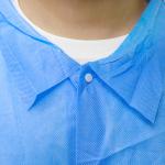 Hot Selling Disposable Lab Coats for Kids Non woven PP disposable Visitor Coat